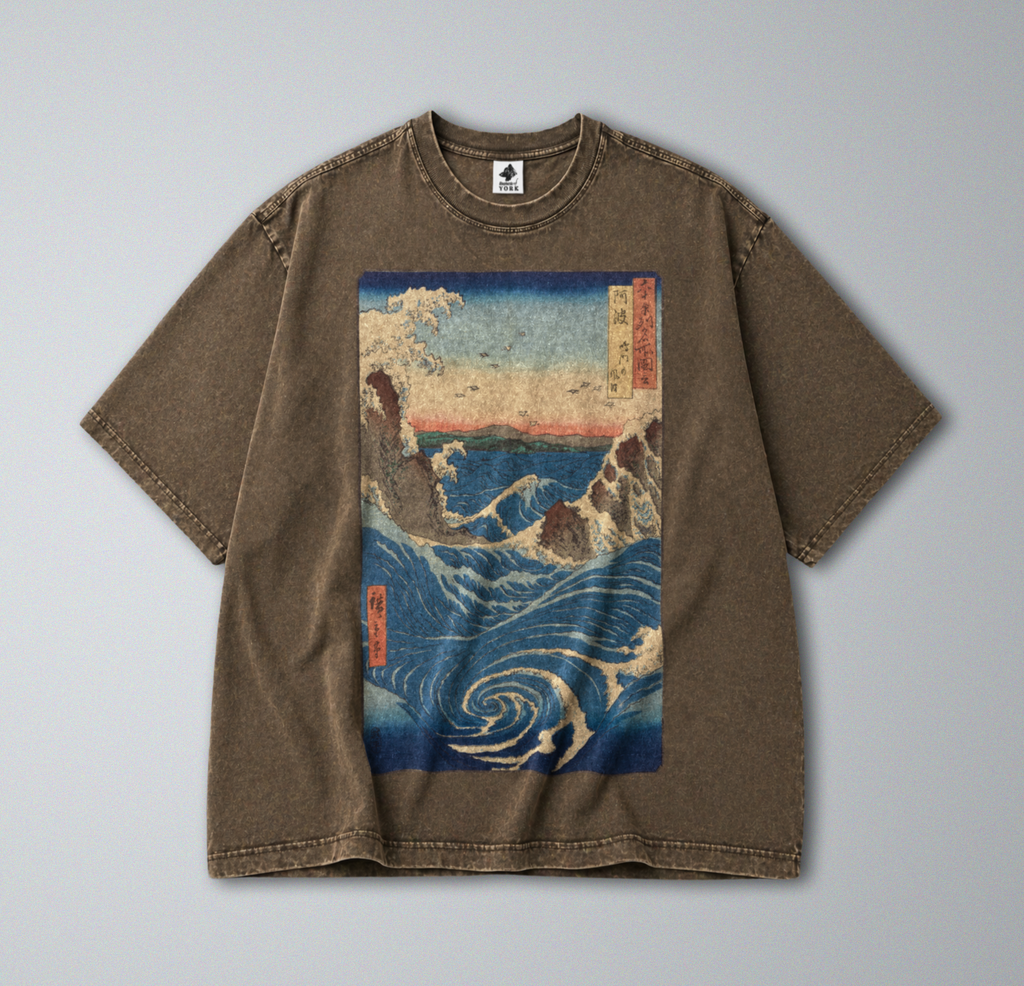 Japanese Ocean Whirlpools - Short Sleeve Tee