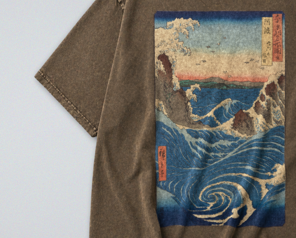 Japanese Ocean Whirlpools - Short Sleeve Tee