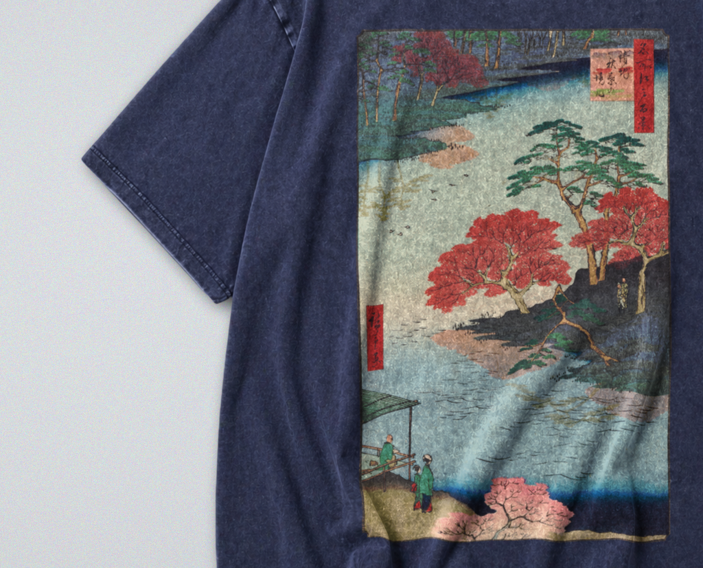 Japanese Flowing River - Short Sleeve Tee