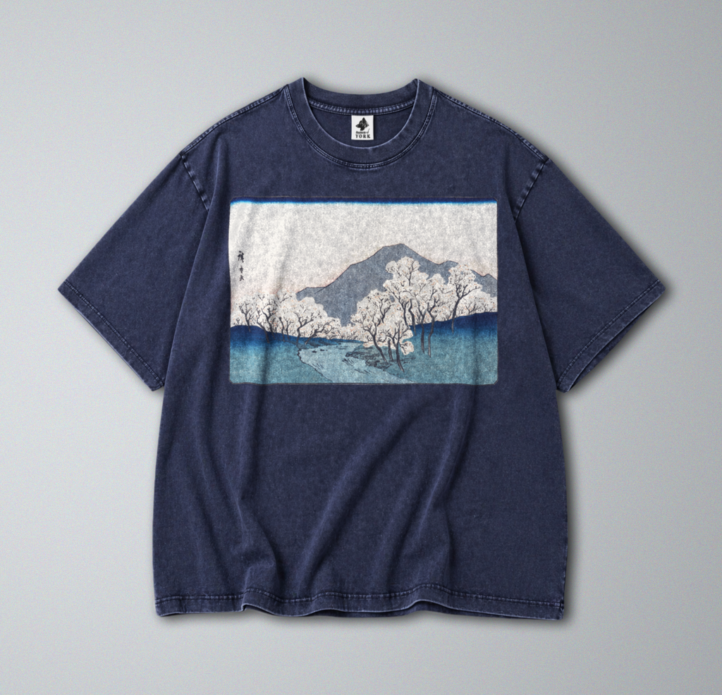 Japanese Sakura Mountain - Short Sleeve Tee