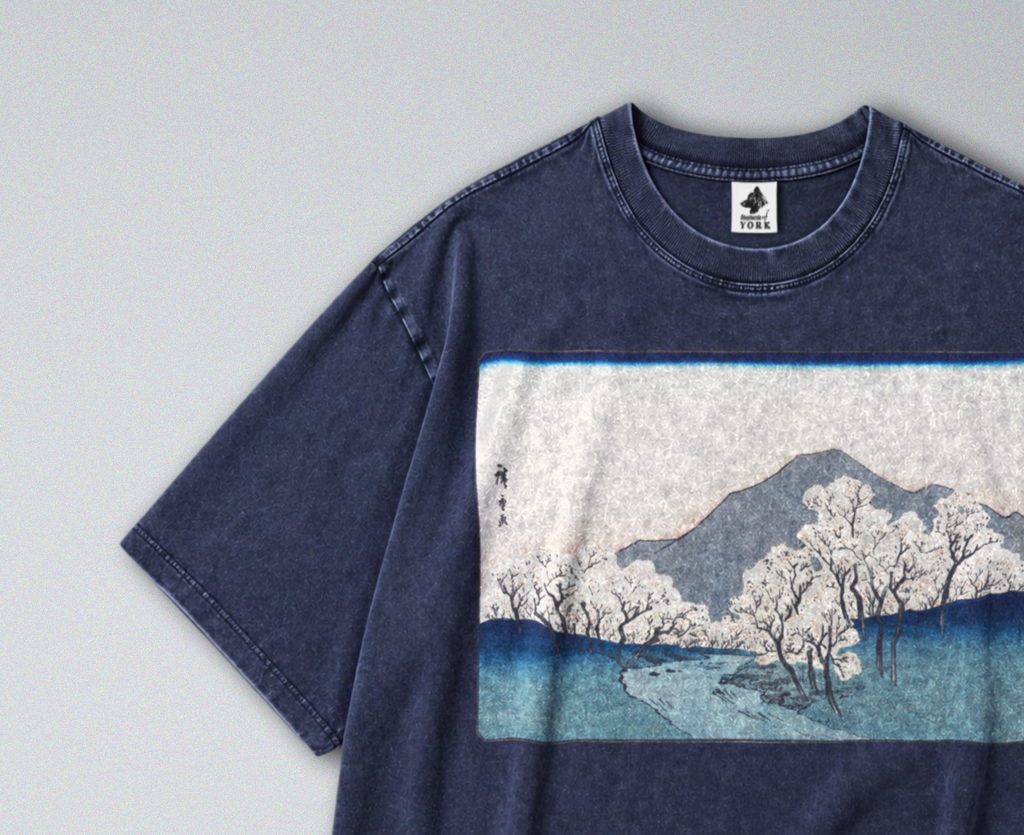 Japanese Sakura Mountain - Short Sleeve Tee