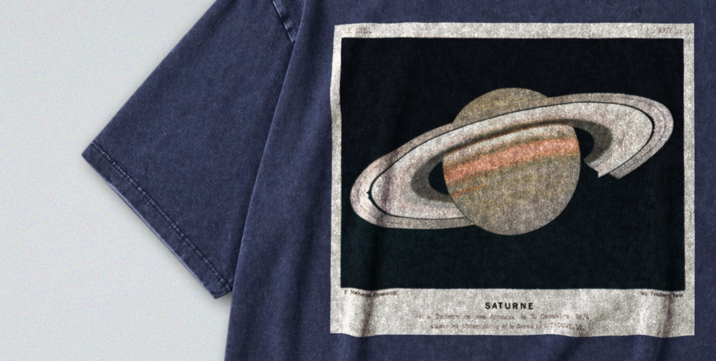 Saturn in Outer Space - Short Sleeve Tee