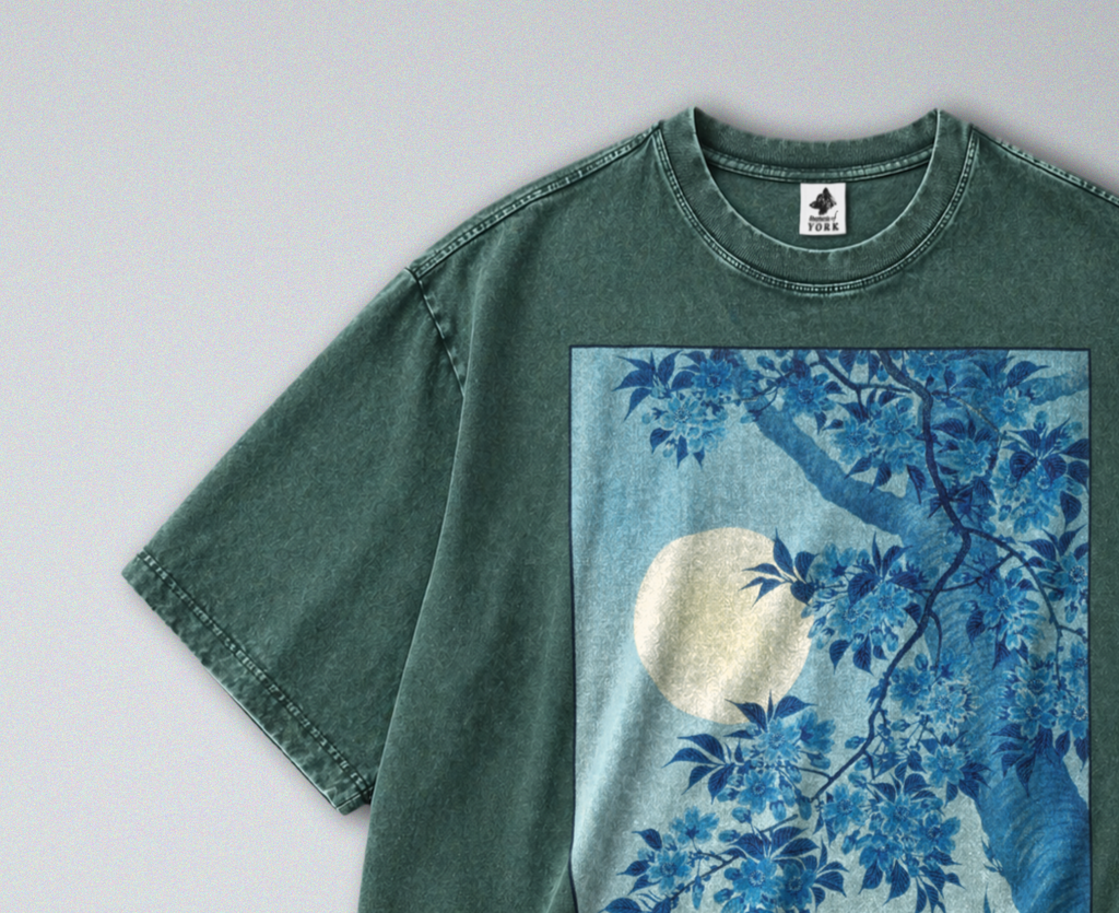 Japanese Tree in Moonlight - Short Sleeve Tee