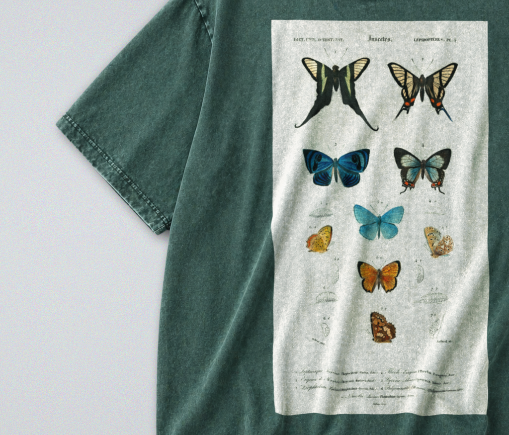 Vibrant Butterflies - Short Sleeve Tee