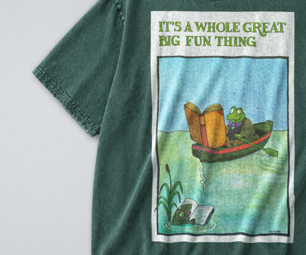 Funny Toad in Boat - Short Sleeve Tee
