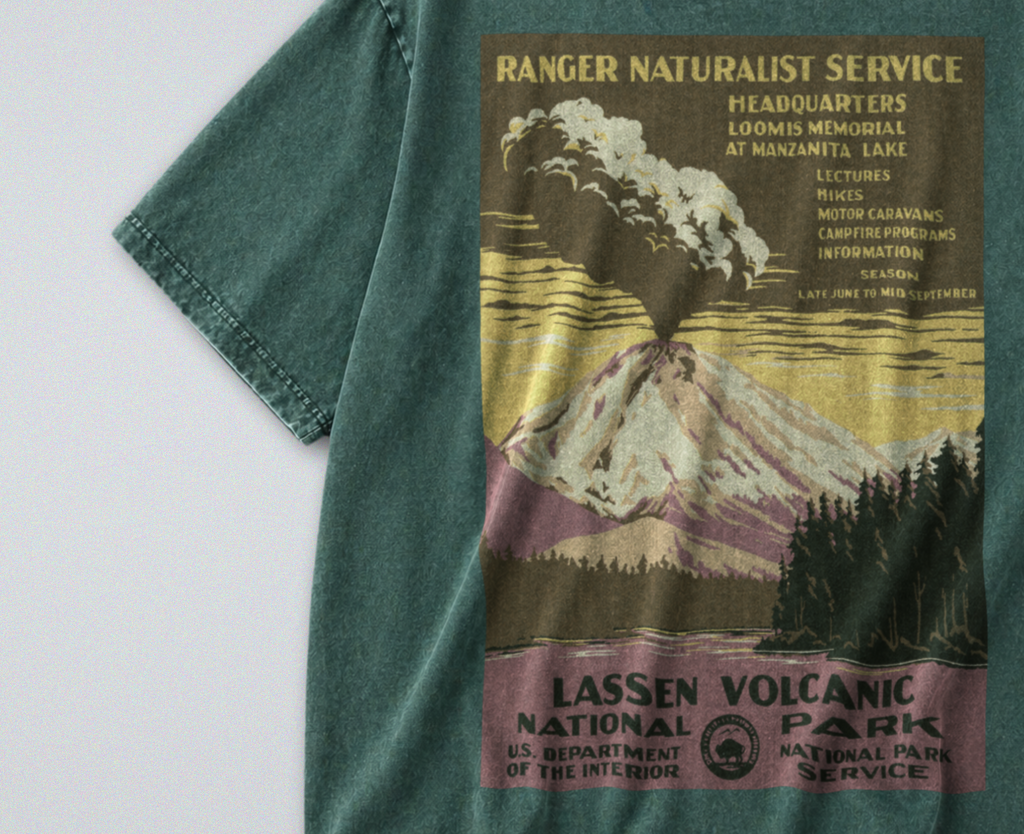 Lassen National Park Print - Short Sleeve Tee