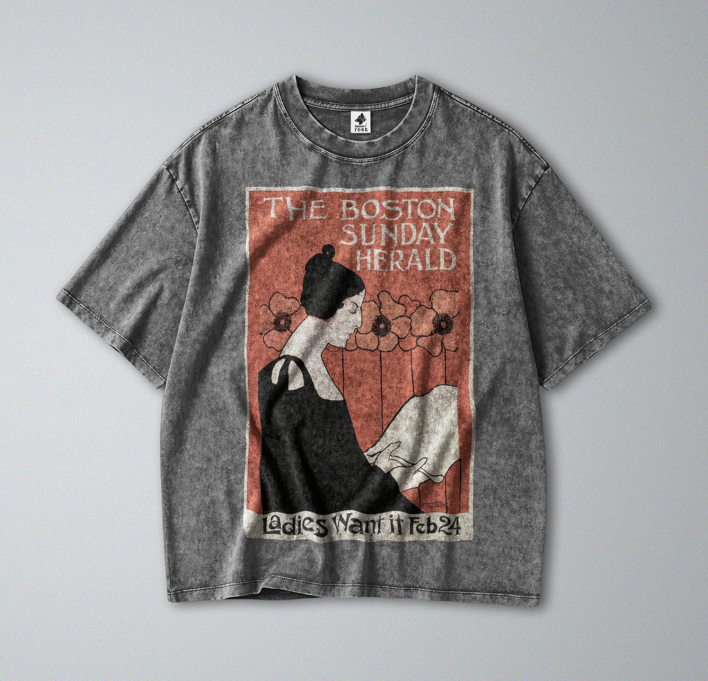 Art Nouveau Newspaper - Short Sleeve Tee