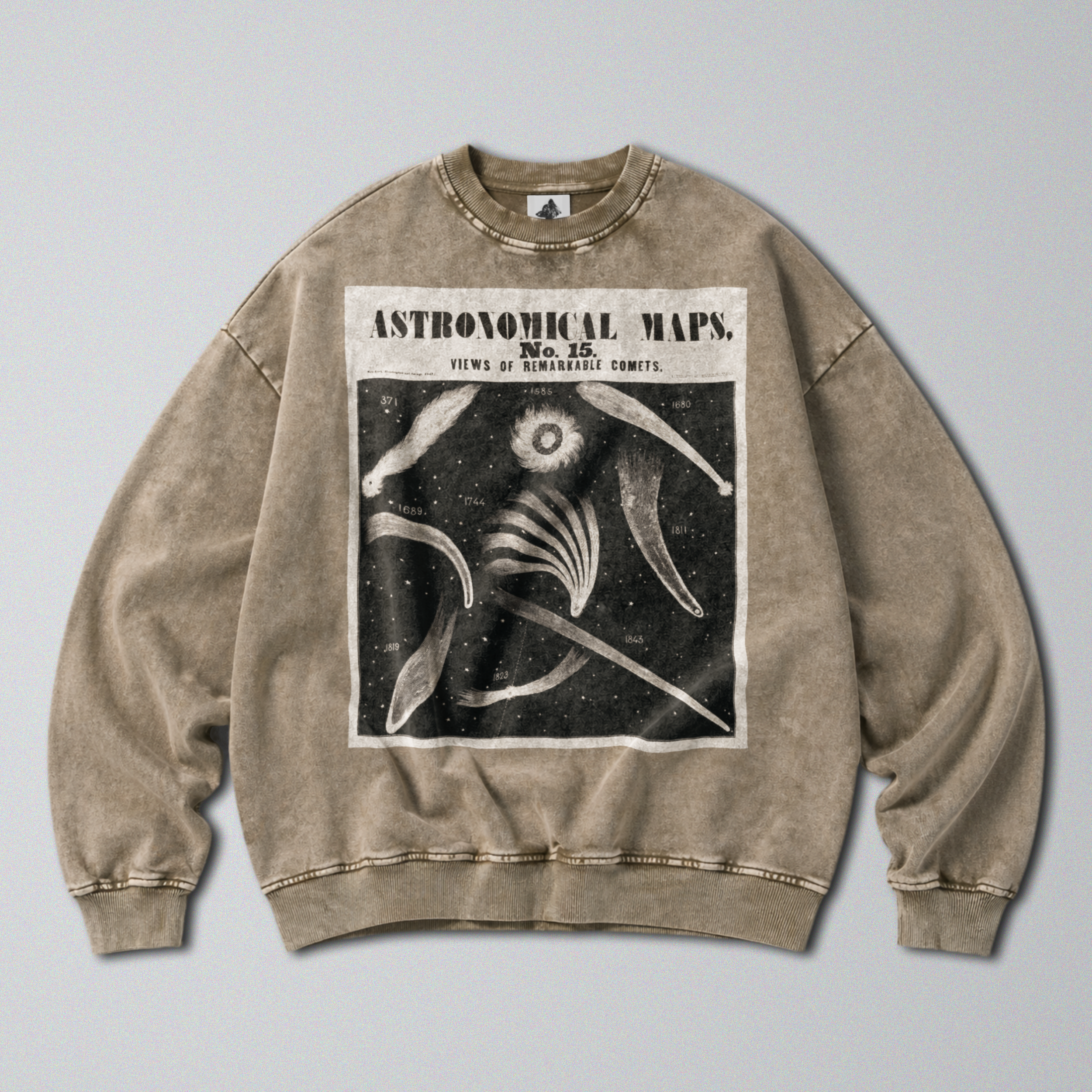 Map of Famous Comets - Sweatshirt