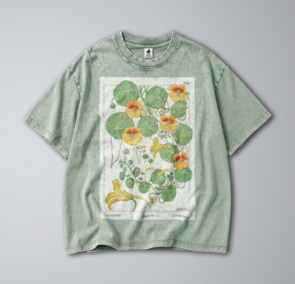Vibrant Capucine Flowers - Short Sleeve Tee