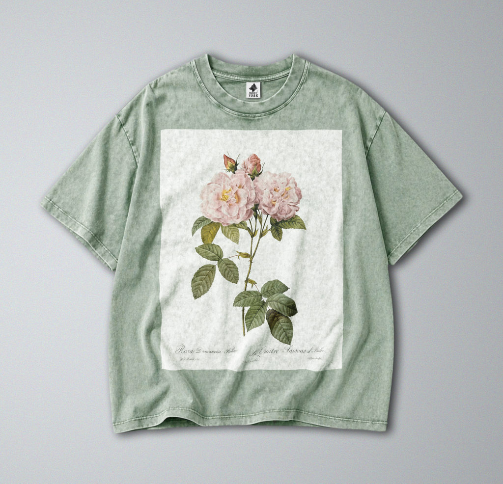 Minimalist Pink Rose - Short Sleeve Tee