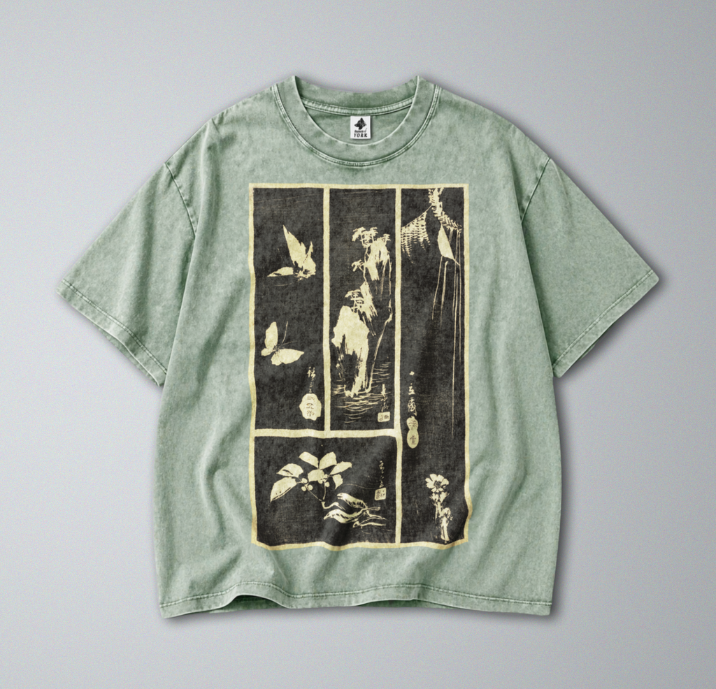 Japanese Botanical Harimaze - Short Sleeve Tee