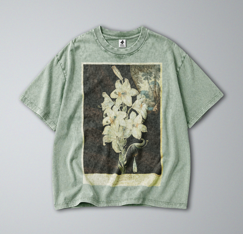 White Lily Flower - Short Sleeve Tee