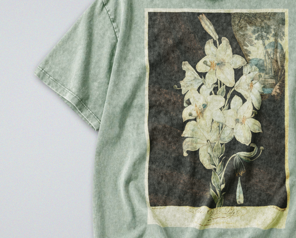 White Lily Flower - Short Sleeve Tee