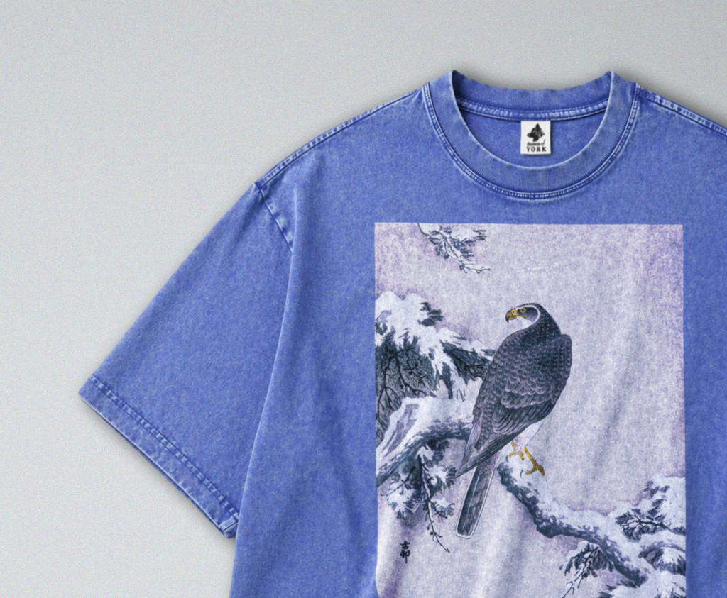 Hawk on Snowy Branch - Short Sleeve Tee