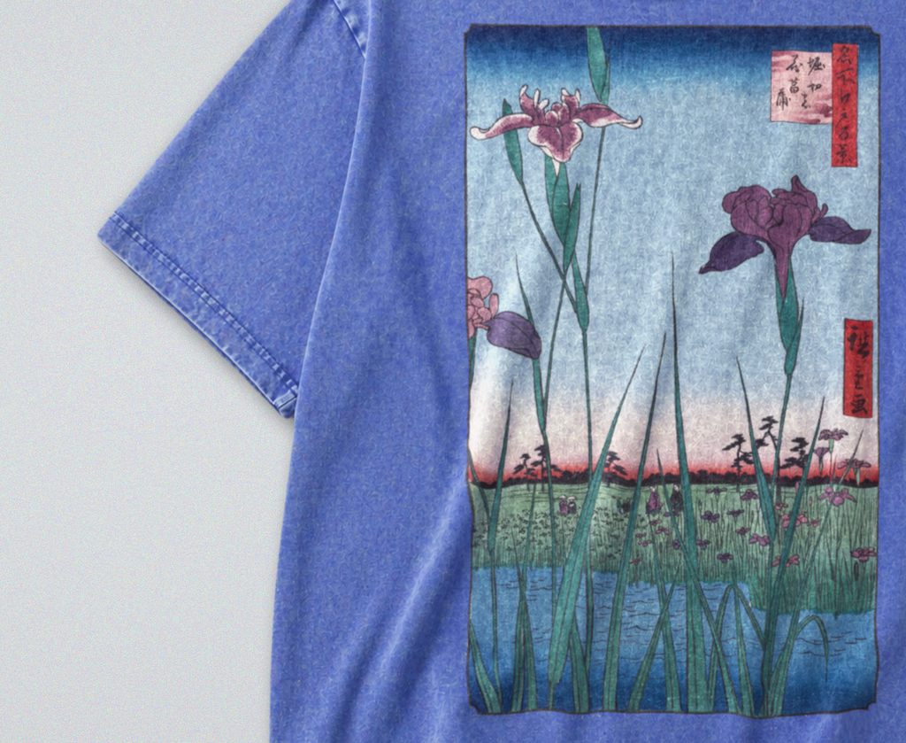 Japanese Iris Garden - Short Sleeve Tee