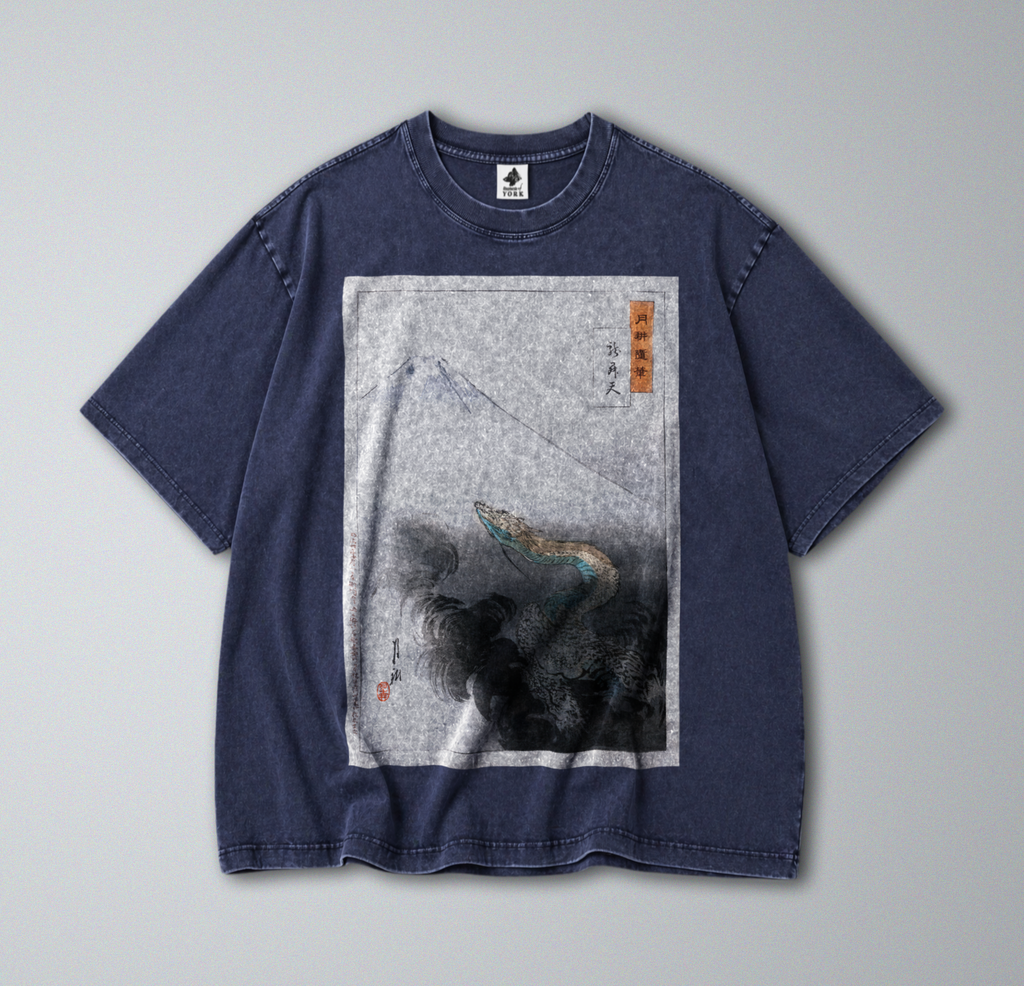 Japanese Mountain & Dragon - Short Sleeve Tee
