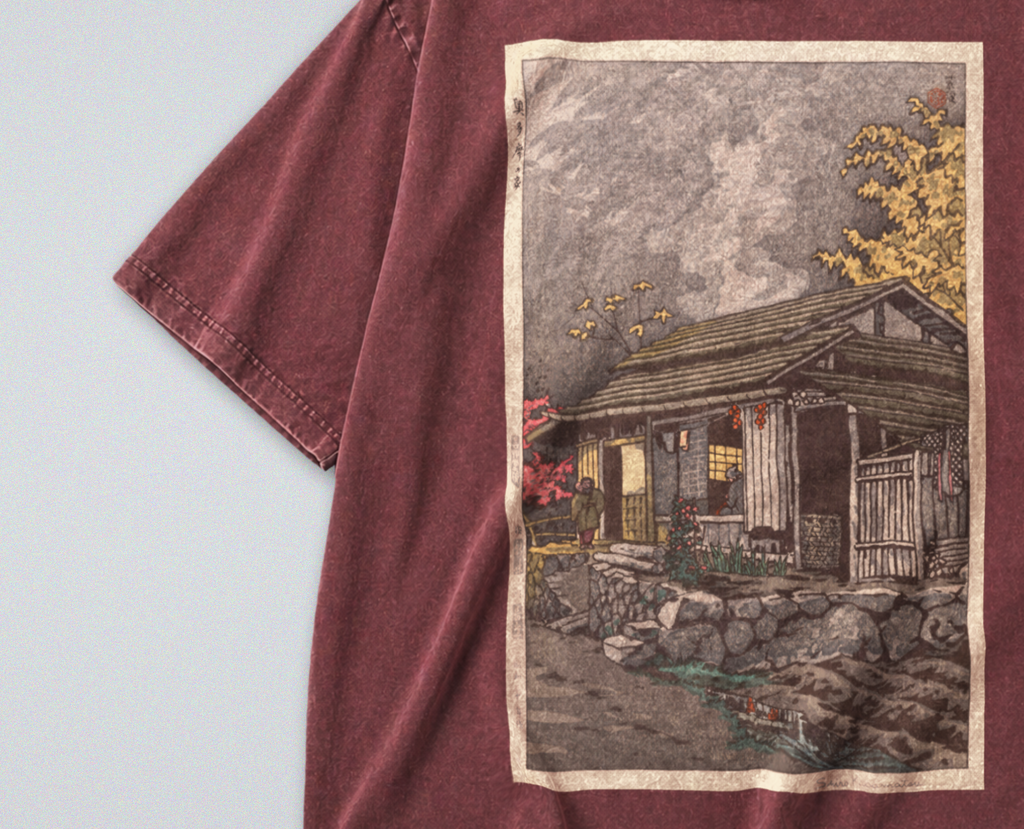 Rural Japanese Cabin - Short Sleeve Tee